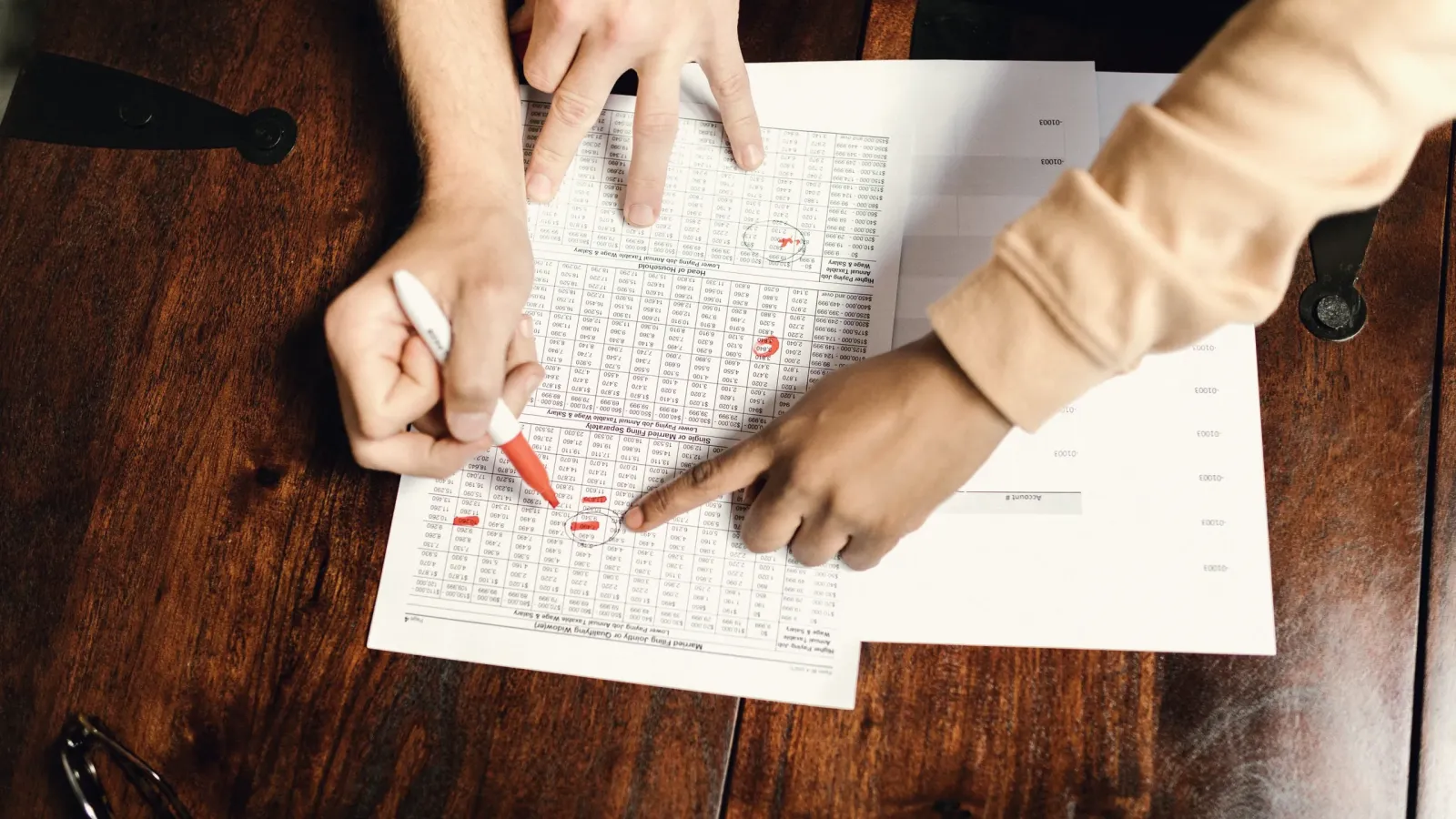 Reviewing transactions on a statement